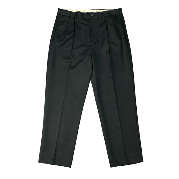 Vintage PGA Tour Golf Pant Mens 36 Pleated Front High Rise Dressy Travel Chino - Picture 1 of 13